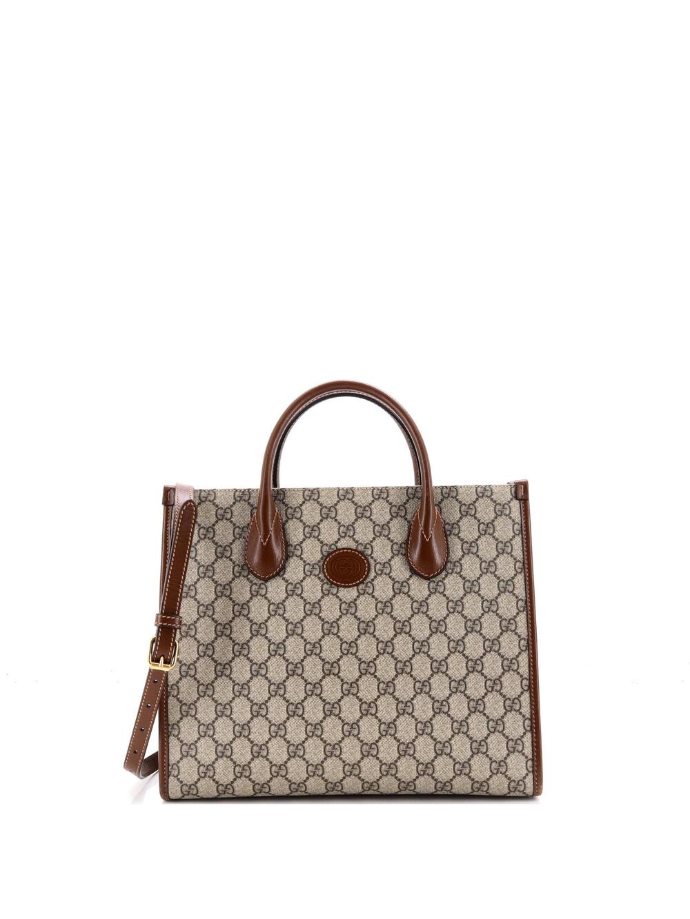 Gucci Interlocking G Tote Gg Coated #340868G10B